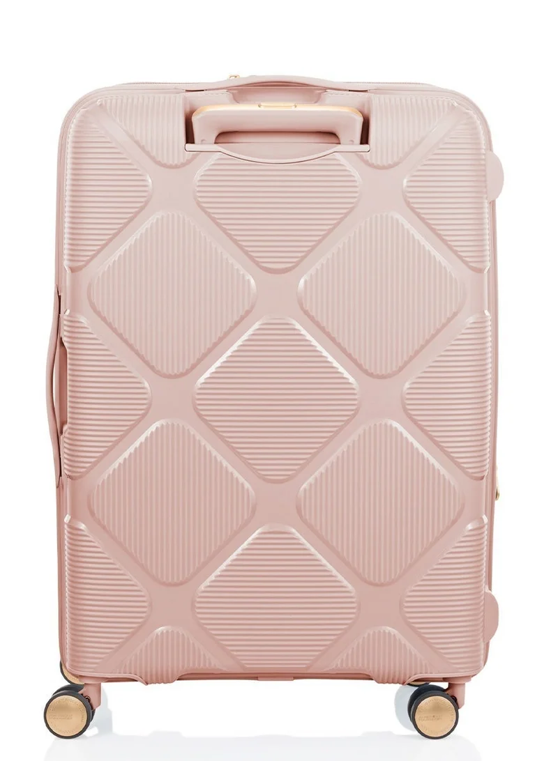 AMERICAN TOURISTER 69 cm / 25 inch Instagon Suitcase, Check-In Size 69 cm / 25 inch, 4 Double Wheels, Hard Top, Polypropylene, Peach Blossom|DuoSaf™ Security Zipper|TSA 008 Lock|Optimov™ Shock Absorbing Wheels|Expandable - 3 Years International Warranty  | Best Price UAE